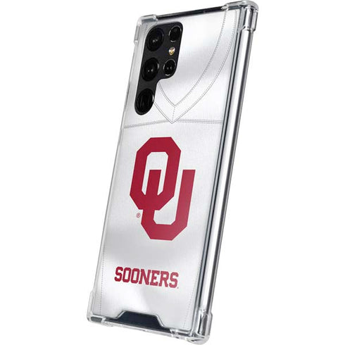 University of Oklahoma White Jersey Galaxy S23 Ultra Clear Case