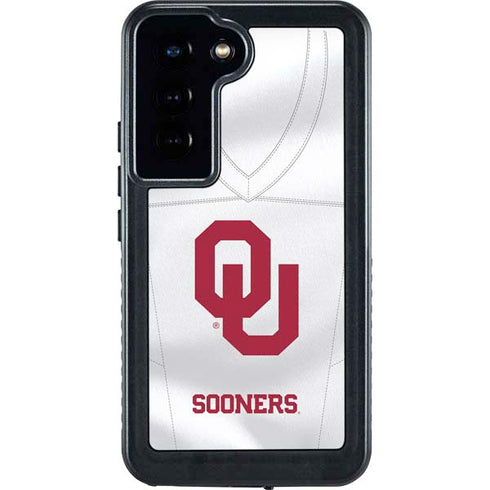 University of Oklahoma White Jersey Galaxy S23 Waterproof Case