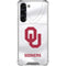 University of Oklahoma White Jersey Galaxy S24 FE Clear Case