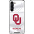 University of Oklahoma White Jersey Galaxy S24 FE Clear Case