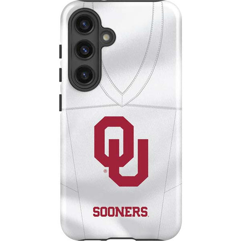 University of Oklahoma White Jersey Galaxy S24 Impact Case