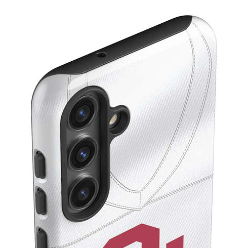University of Oklahoma White Jersey Galaxy S25 Impact Case