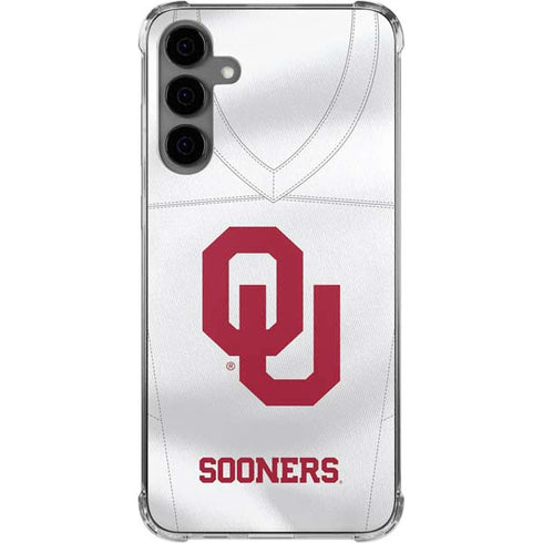 University of Oklahoma White Jersey Galaxy S24 Plus Clear Case