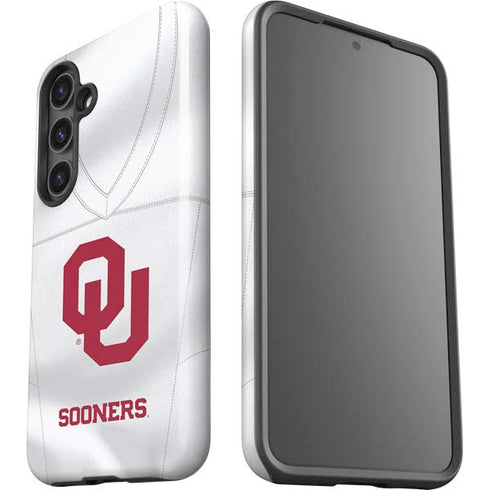 University of Oklahoma White Jersey Galaxy S25 Plus Impact Case