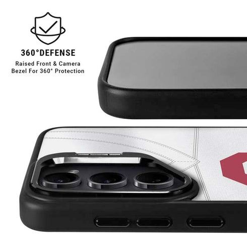 University of Oklahoma White Jersey Galaxy S24 Plus Kickstand Case