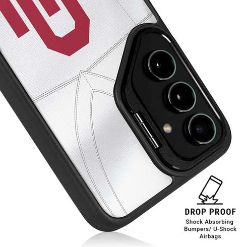 University of Oklahoma White Jersey Galaxy S24 Plus Kickstand Case