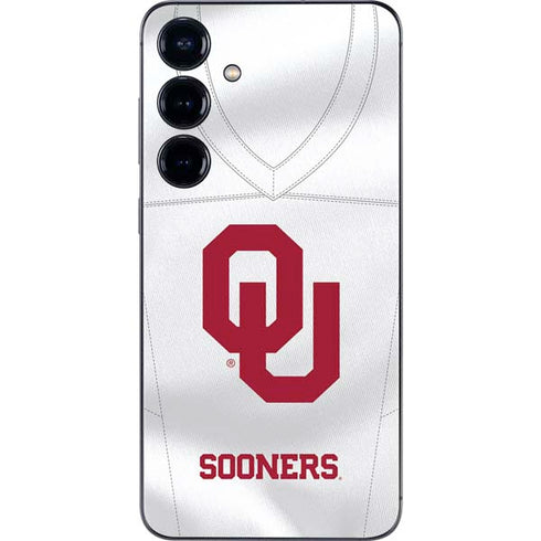 University of Oklahoma White Jersey Galaxy S25 Plus Skin