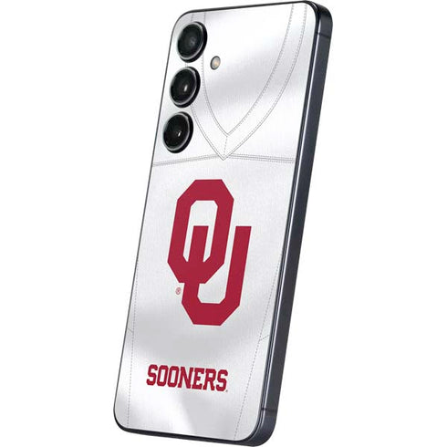 University of Oklahoma White Jersey Galaxy S25 Plus Skin