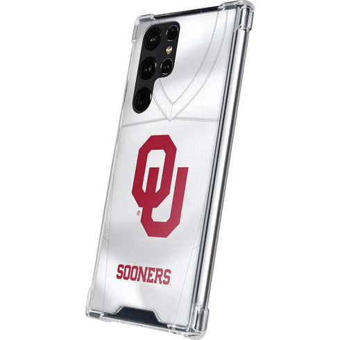 University of Oklahoma White Jersey Galaxy S24 Ultra Clear Case