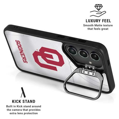 University of Oklahoma White Jersey Galaxy S24 Ultra Kickstand Case