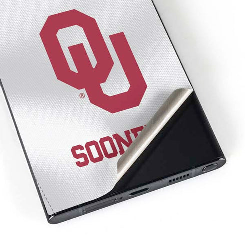 University of Oklahoma White Jersey Galaxy S25 Ultra Skin