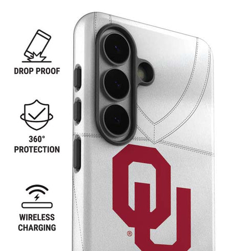 University of Oklahoma White Jersey Galaxy S26 Impact Case