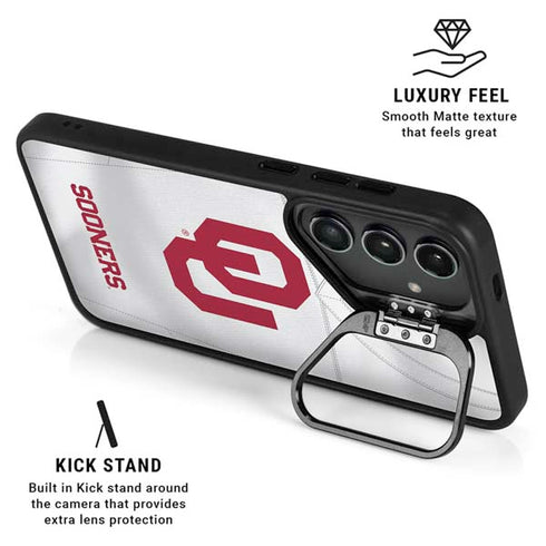 University of Oklahoma White Jersey Galaxy S26 Kickstand Case