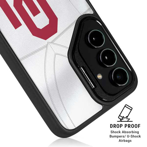 University of Oklahoma White Jersey Galaxy S26 Kickstand Case