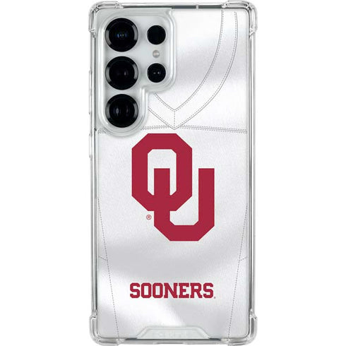 University of Oklahoma White Jersey Galaxy S26 Ultra Clear Case