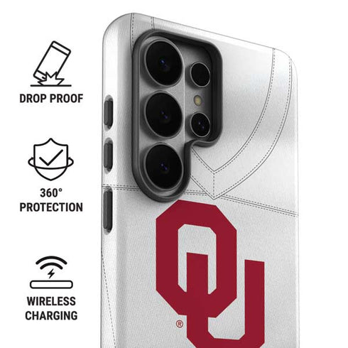 University of Oklahoma White Jersey Galaxy S26 Ultra Impact Case