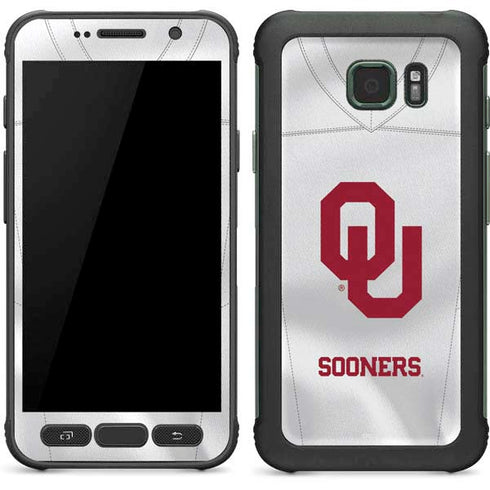 University of Oklahoma White Jersey Galaxy S7 Active Skin