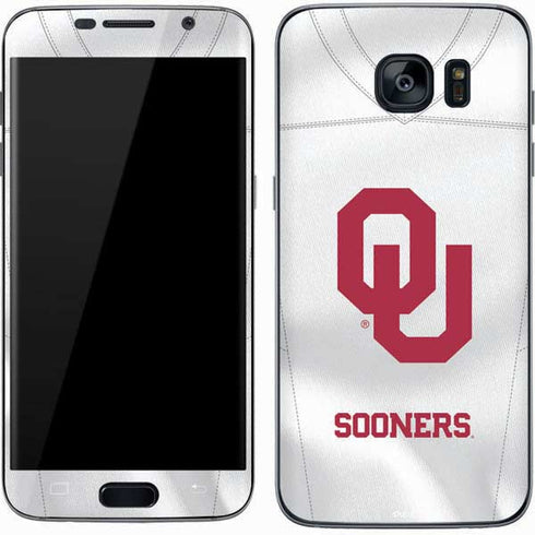 University of Oklahoma White Jersey Galaxy S7 Skin