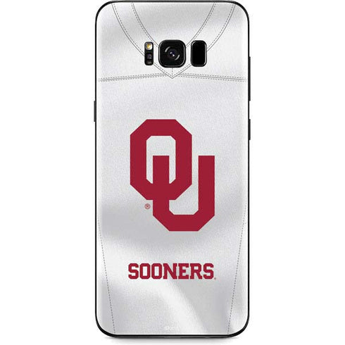 University of Oklahoma White Jersey Galaxy S8 Plus Skin