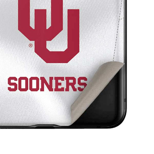 University of Oklahoma White Jersey Galaxy Z Flip Skin