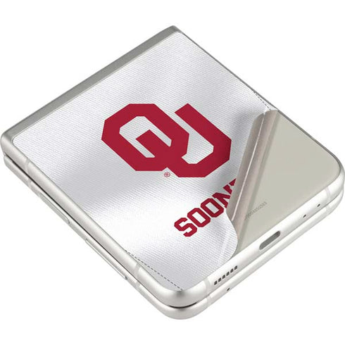 University of Oklahoma White Jersey Galaxy Z Flip3 5G Skin