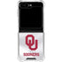 University of Oklahoma White Jersey Galaxy Z Flip5 5G Clear Case