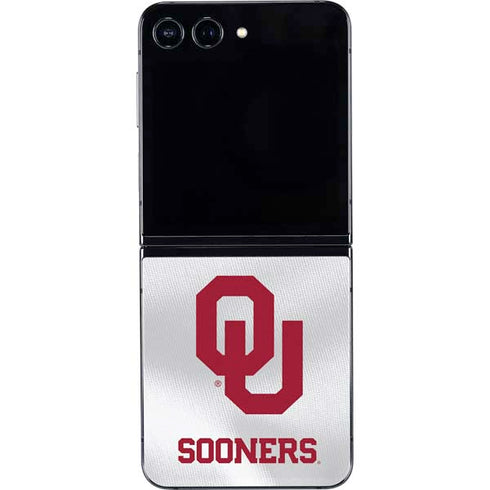 University of Oklahoma White Jersey Galaxy Z Flip5 5G Skin