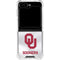 University of Oklahoma White Jersey Galaxy Z Flip6 Clear Case