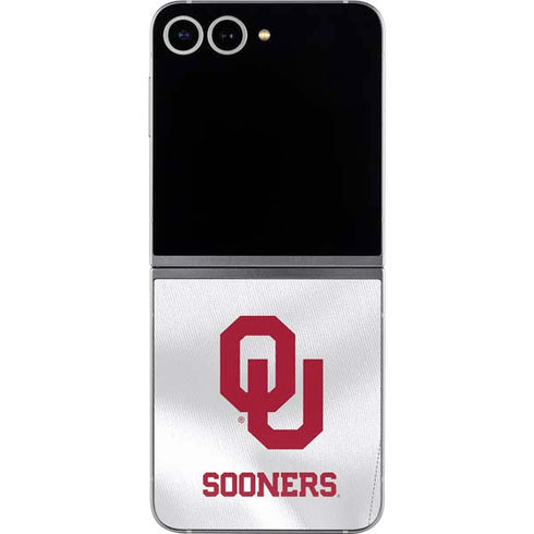 University of Oklahoma White Jersey Galaxy Z Flip6 Skin