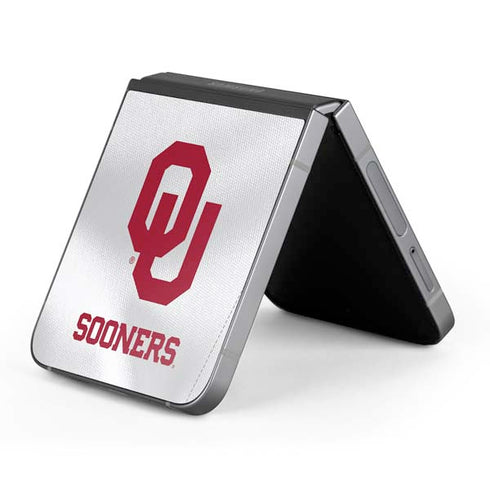University of Oklahoma White Jersey Galaxy Z Flip6 Skin