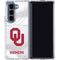 University of Oklahoma White Jersey Galaxy Z Fold5 5G Clear Case