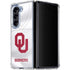 University of Oklahoma White Jersey Galaxy Z Fold5 5G Clear Case