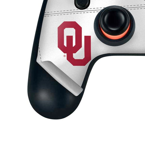University of Oklahoma White Jersey Google Stadia Controller Skin