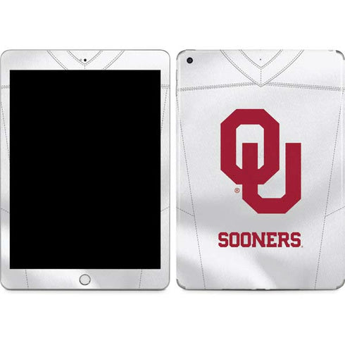 University of Oklahoma White Jersey Apple iPad Skin
