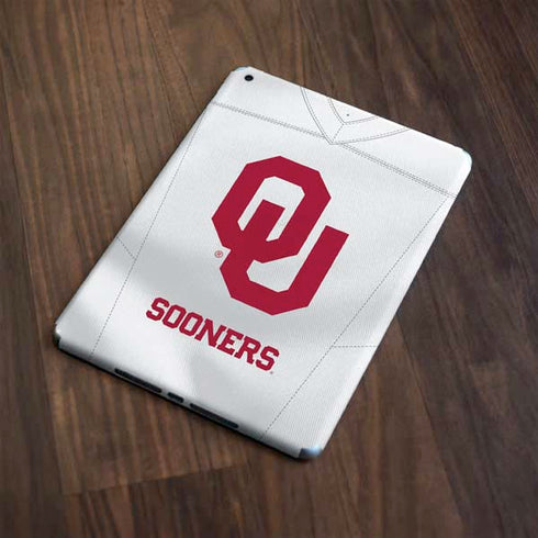 University of Oklahoma White Jersey Apple iPad Skin