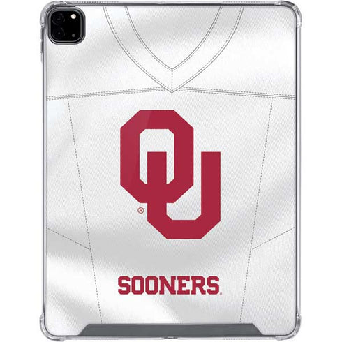 University of Oklahoma White Jersey iPad Pro 12.9in (2020) Clear Case