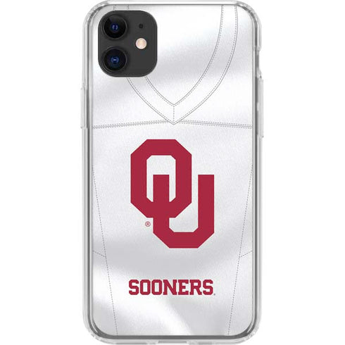University of Oklahoma White Jersey iPhone 11 Clear Case