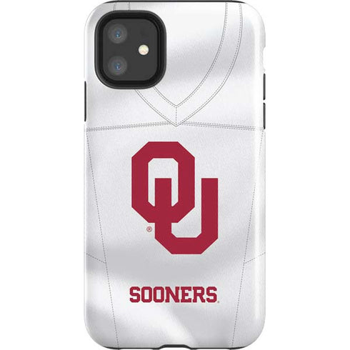 University of Oklahoma White Jersey iPhone 11 Impact Case