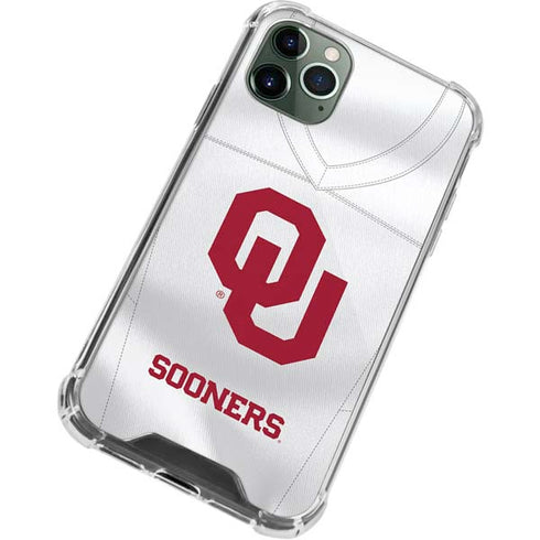 University of Oklahoma White Jersey iPhone 11 Pro Max Clear Case