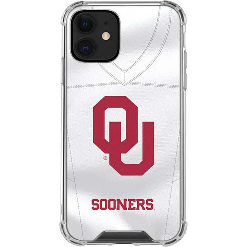 University of Oklahoma White Jersey iPhone 12 Clear Case