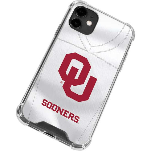 University of Oklahoma White Jersey iPhone 12 Clear Case