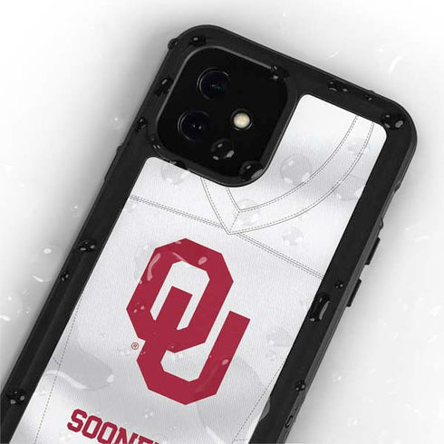 University of Oklahoma White Jersey iPhone 12 Mini Waterproof Case