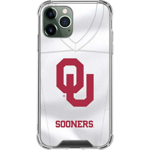 University of Oklahoma White Jersey iPhone 12 Pro Clear Case