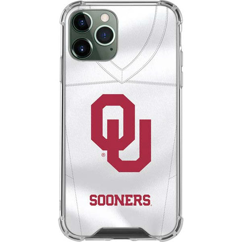 University of Oklahoma White Jersey iPhone 12 Pro Max Clear Case