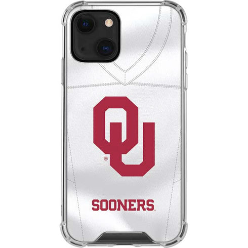 University of Oklahoma White Jersey iPhone 13 Mini Clear Case
