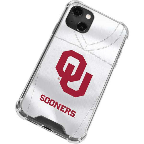University of Oklahoma White Jersey iPhone 13 Mini Clear Case