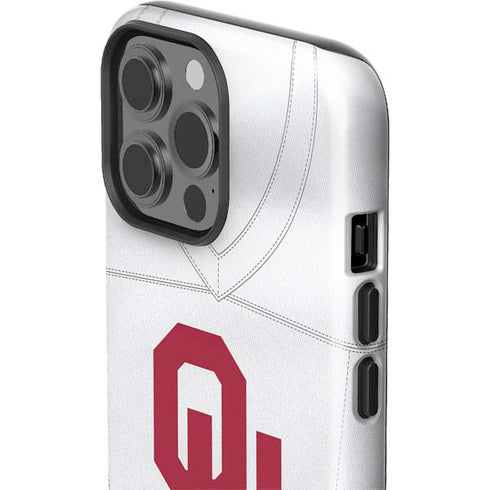 University of Oklahoma White Jersey iPhone 13 Pro Max Impact Case