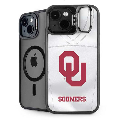 University of Oklahoma White Jersey iPhone 14 Kickstand Case