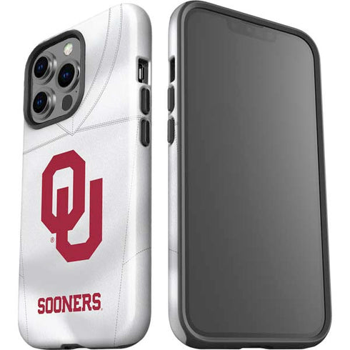 University of Oklahoma White Jersey iPhone 14 Pro Impact Case