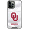 University of Oklahoma White Jersey iPhone 14 Pro Max Clear Case